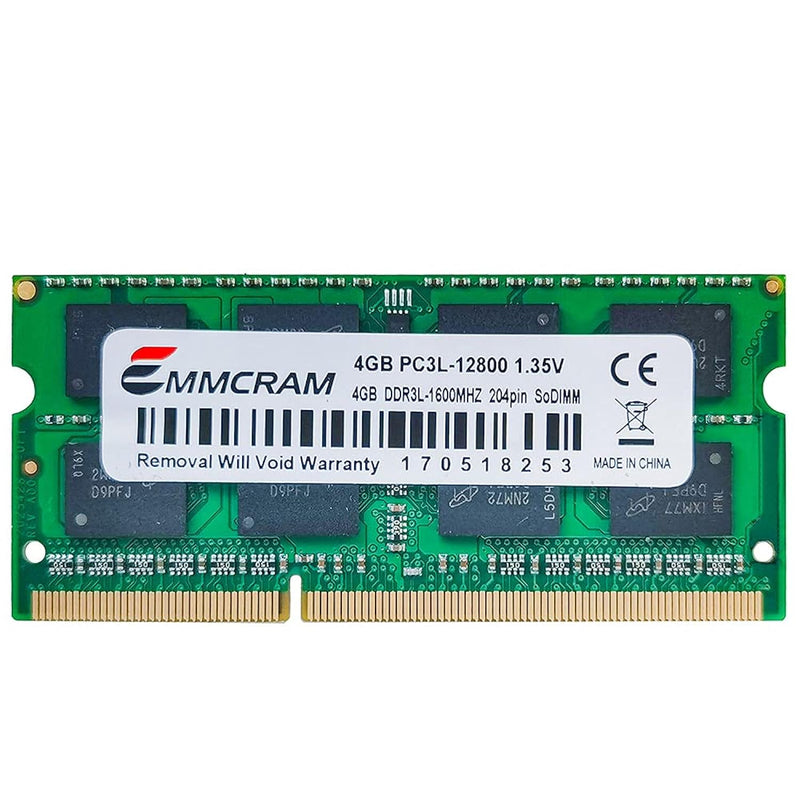 4Gb Ddr3L 1600 Sodimm Pc3L-12800S Laptop Ram Non-Ecc Unbuffered 1.35V 204Pin N