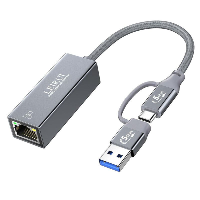 Usb To Ethernet Adapter 2.5Gb, Usb 3.0 Usb C To Rj45 Gigabit Ethernet Adapter