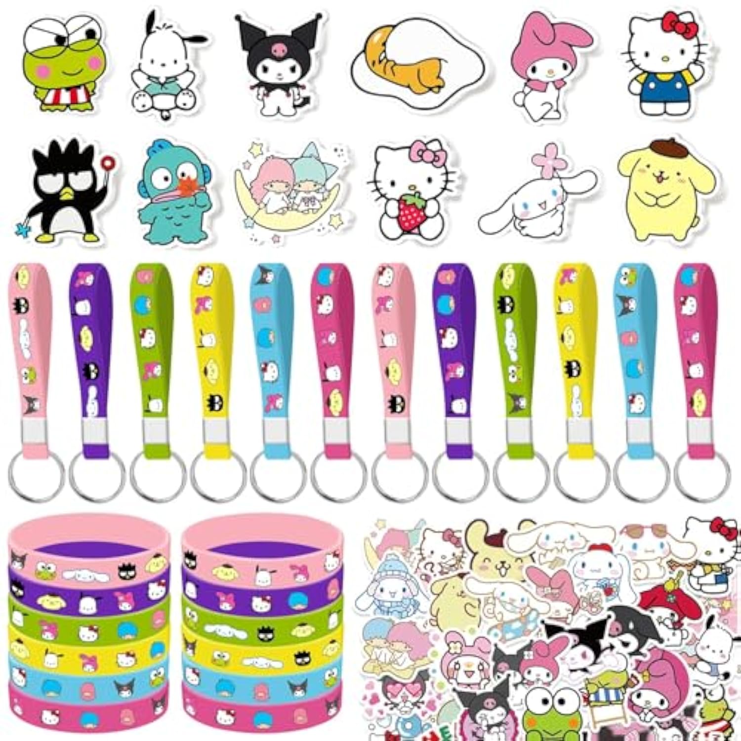 Kitty Birthday Party Supplies, 86Pcs Birthday Gifts Set For Kawaii Theme Party