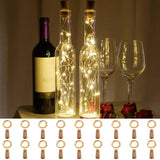 18 Pack Wine Bottle Cork Lights, 20 Led Waterproof Fairy String Lights With Batteries For Diy Jars, Weddings, Christmas,