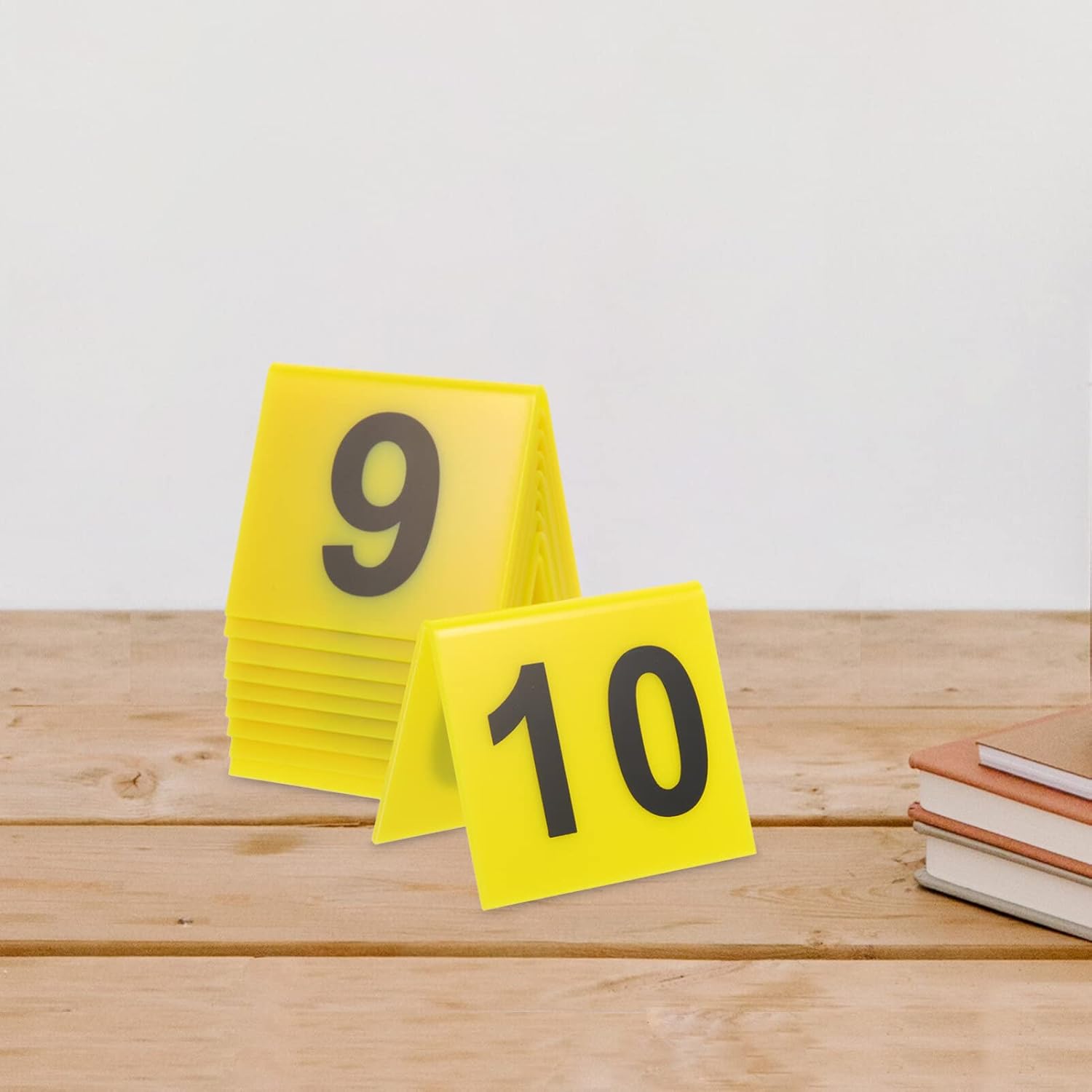 Acrylic Double-Sided Reusable Number Markers 1-10 For Restaurant Table Numbers Game Supply And Party Event Seating Signs