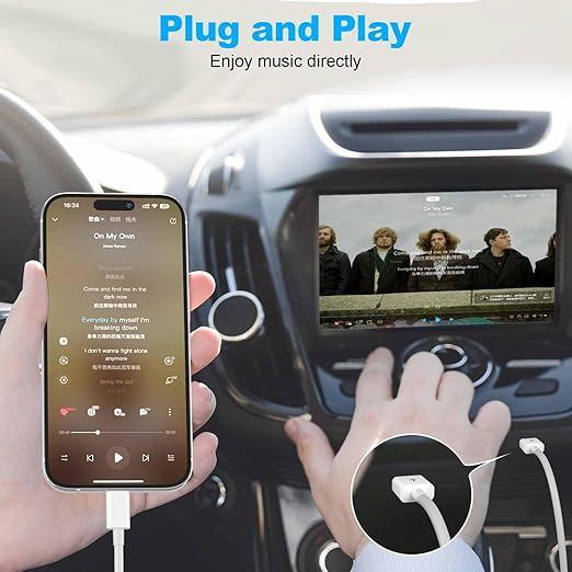 3FT Apple CarPlay USB A to Lightning Fast Charging Cable for iPhone 14 13 12 11