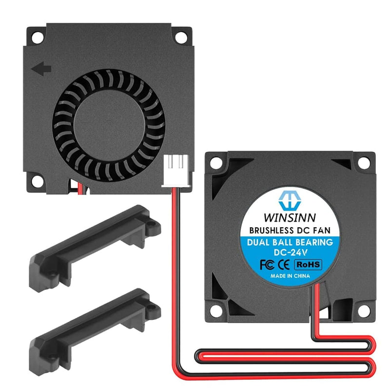 40Mm Blower Fan 24V, Ender 3 Fan Upgrade 24 Volt Fans Blower 4010 Dual Ball Be