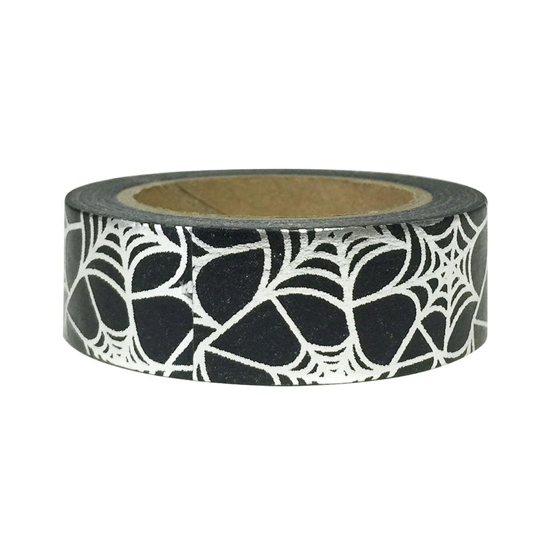 Washi Tapes Decorative Masking Tapes, Silver Spiderweb