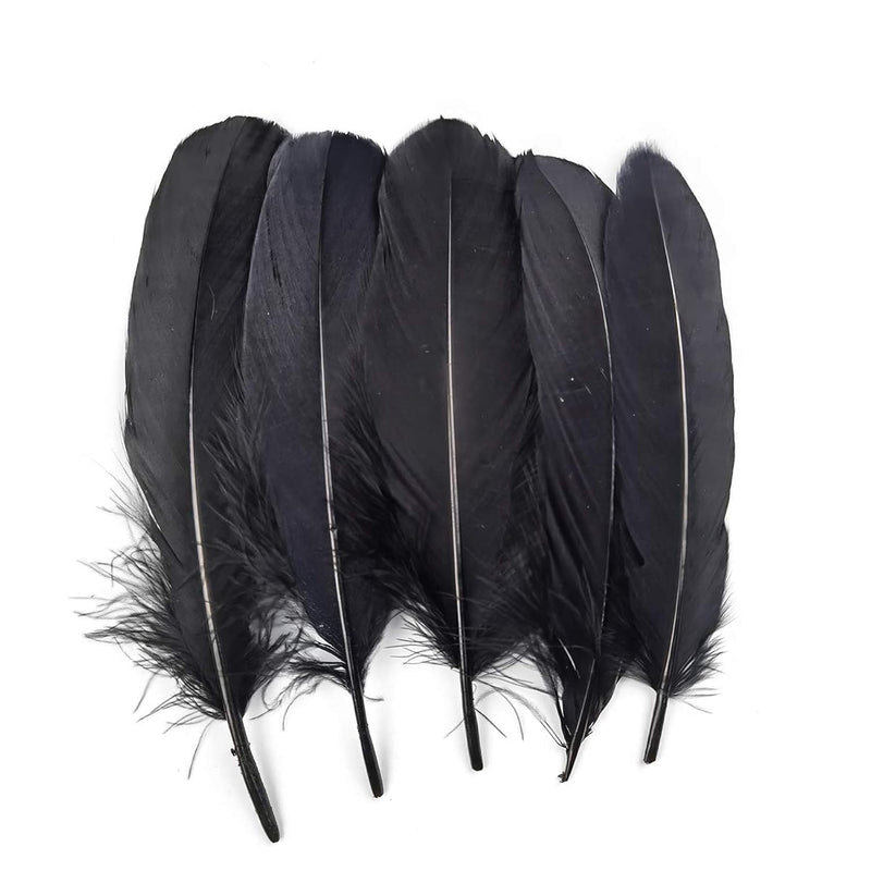 100Pcs 6-8 Inch Natural Goose Tail Feathers For Crafts, Diy, Dream Catchers, P