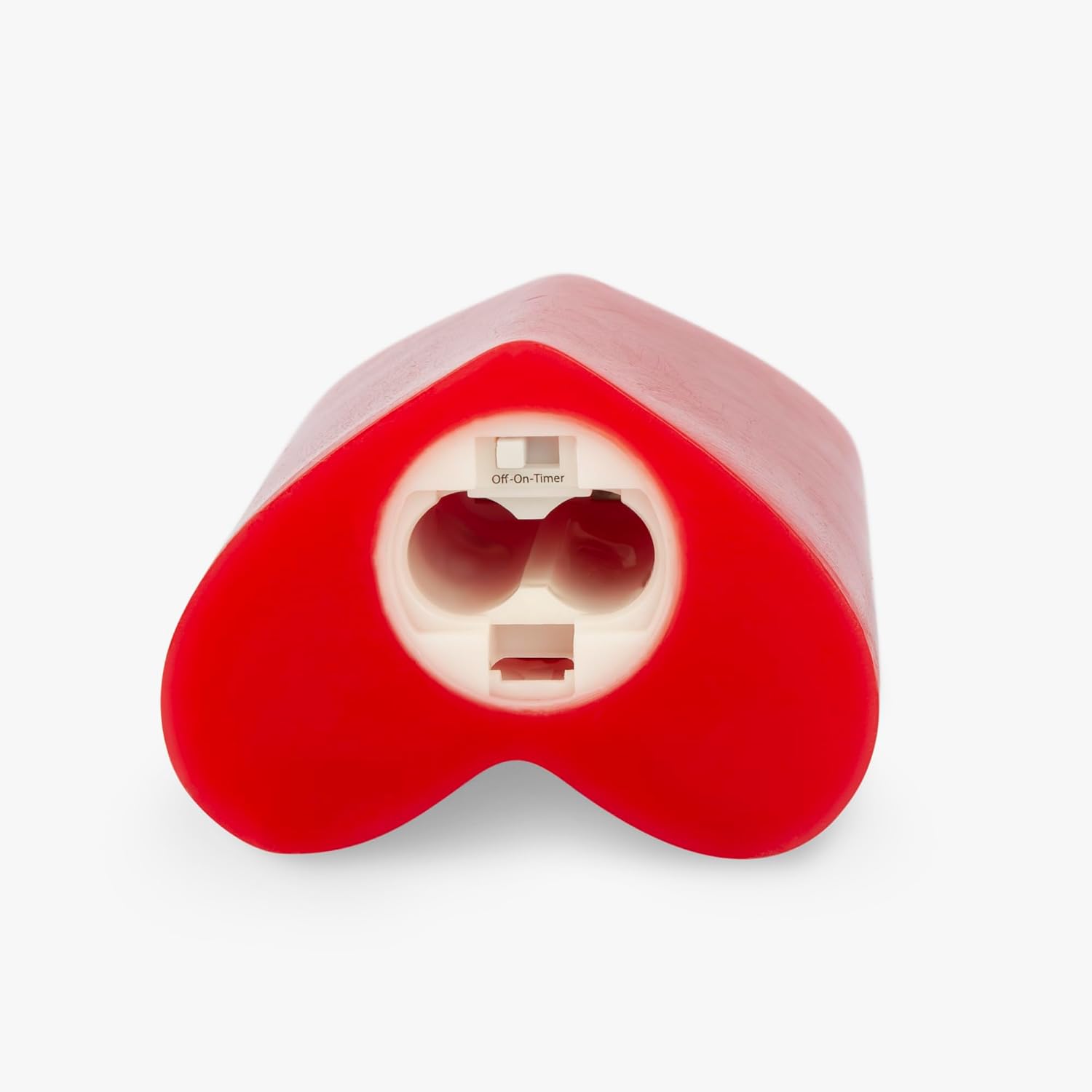 True Red Heart Shaped Pillar Candle - Flickering Real-Flame Technology - Remote Ready - Romantic Valentine'S Collection - 3.5" X4.5"