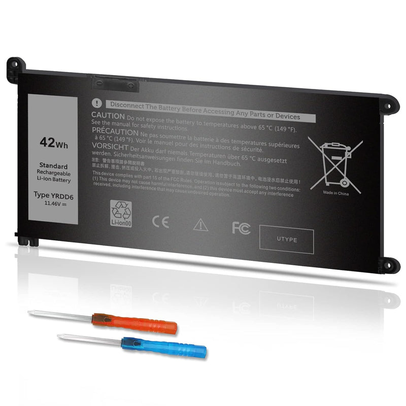 Yrdd6 Laptop Battery For Dell Inspiron 3493 3501 3582 3583 3584 3593 3793 5480