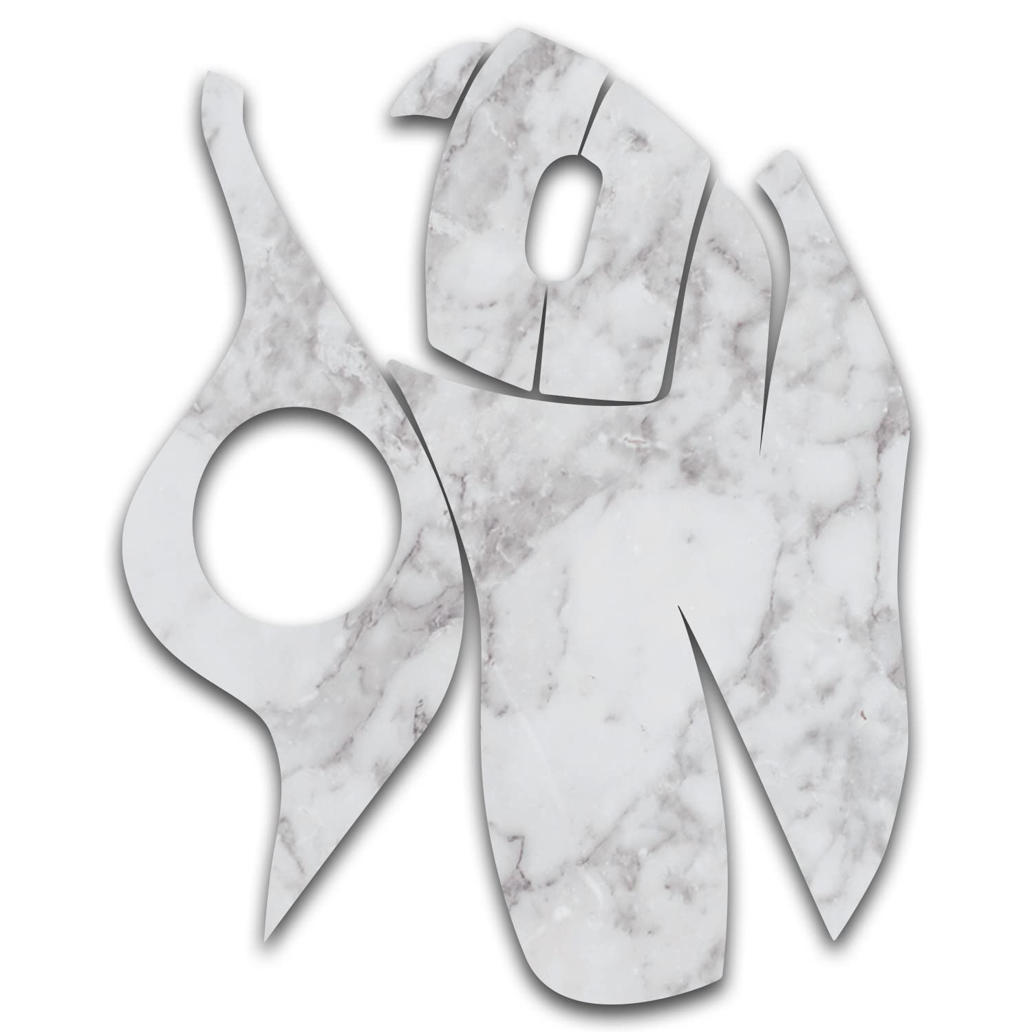 Mightyskins Skin For Logitech M570 Wireless Trackball Mouse - Frost Marble | Protective, Durable, And Unique Vinyl Decal Wrap Cover | Easy To Apply, Remove, And Change Styles | Made In The Usa