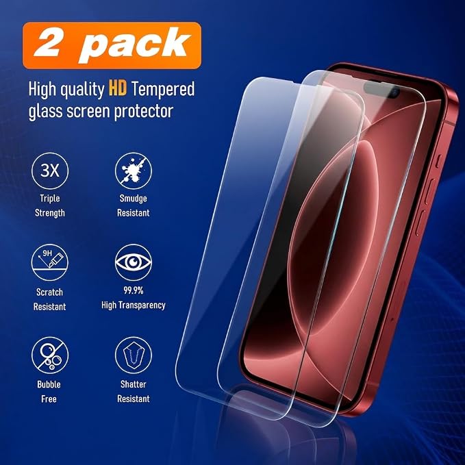 iPhone 18 Pro Magnetic Clear Case 6.3 Inch Wireless Charging Protective Cover
