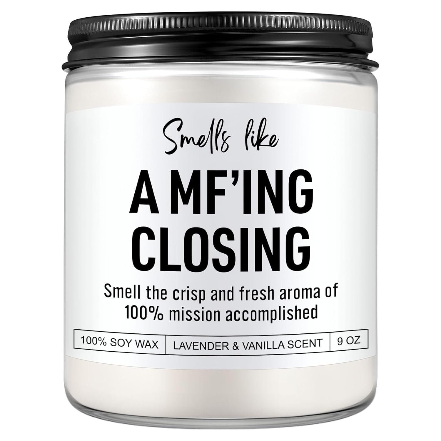Scented Candle, Funny Realtor Gifts For Women, Men, Clients, Real Estate Agent Supplies, Appreciation, Thank You, Christmas, Gifts For Realtors At Closing, Real Estate Broker, Salesperson