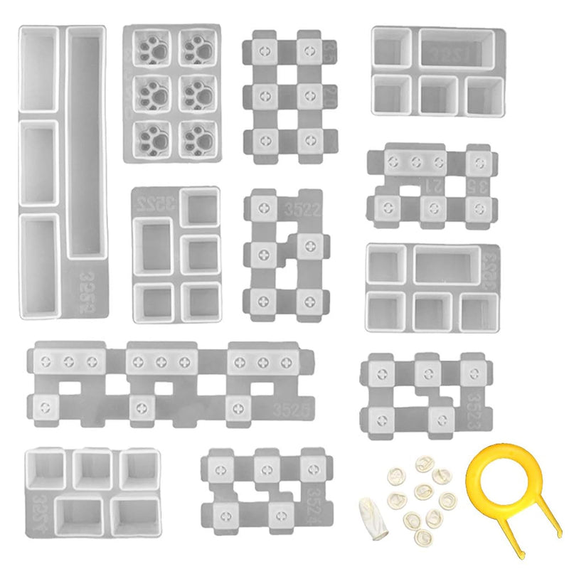 Silicone Keyboard Resin Mold, 1 Set Keycaps Mold Diy Crystal Casting K