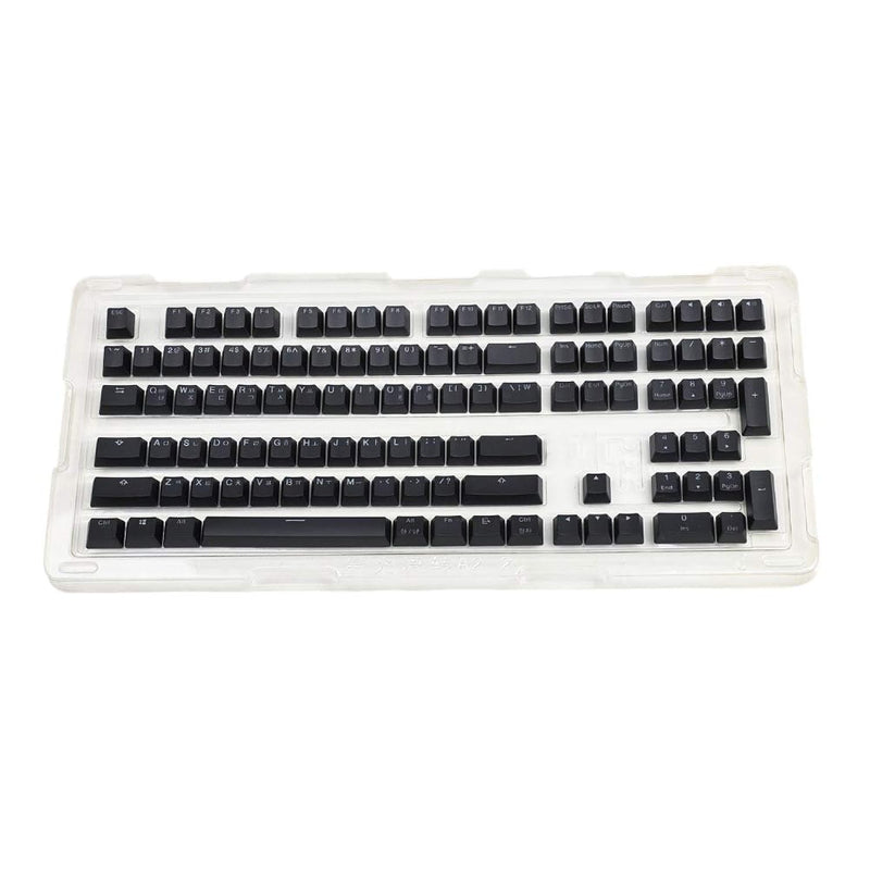 108 Korean Double Shot Pbt Shine Through Oem Profile Keycap Set Suitable For C