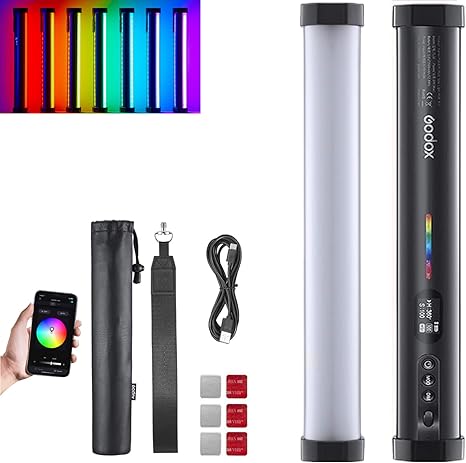 TL30 RGB Tube Light Handheld Full Color LED Video Light Wand 2700K 6500K Bluetooth App Control