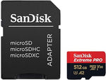 512GB Extreme PRO microSDXC, 200MB/s, A2, V30, U3, C10, Adapter, RescuePRO