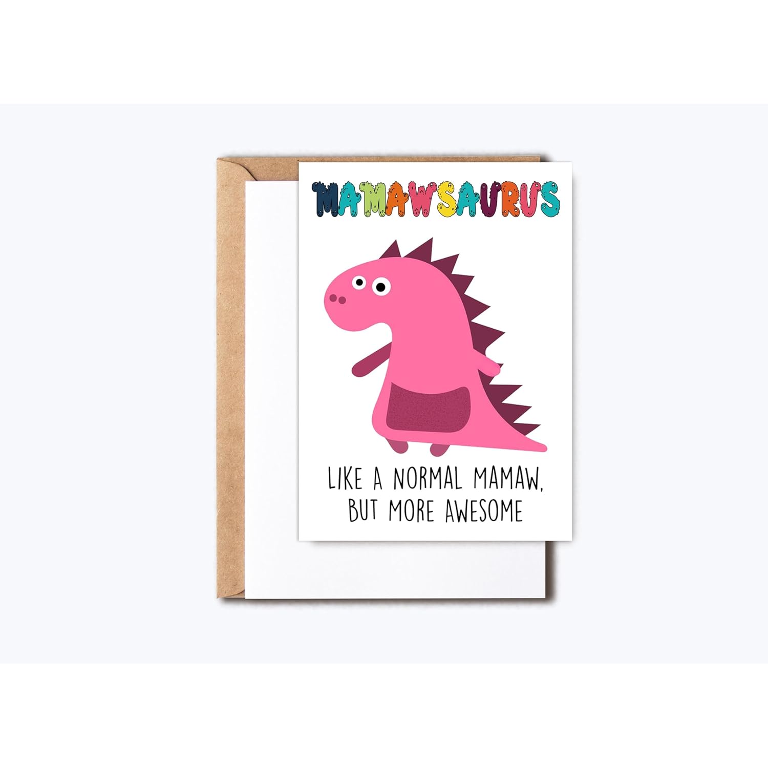 Mamaw Dinosaur Card Mamawsaurus - Dinosaur Birthday Card - Mamaw Birthday Card - Happy Birthday Card - Mother'S Day Card - Card For Mamaw