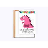 Mamaw Dinosaur Card Mamawsaurus - Dinosaur Birthday Card - Mamaw Birthday Card - Happy Birthday Card - Mother'S Day Card - Card For Mamaw