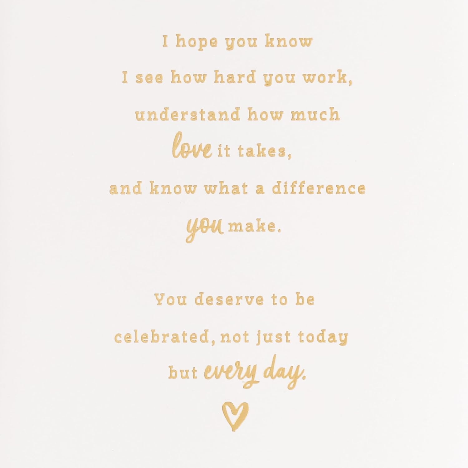 Hallmark Mothers Day Card (What a Difference You Make)
