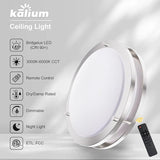 16 Inch LED Ceiling Light with Remote 32W Dimmable Flush Mount 3000K-6000K