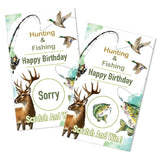 50 Pack Hunting And Fishing Birthday Party Scratch Off Game, Jungle Hunting Theme Scratch Cards For Birthday Game, Nature Camping Raffle Tickets For Retirement Celebration Family Activity