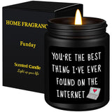 Valentines Unique Day Gifts For Him, Boyfriend, Husband, Men, Funny Anniversary Birthday Christmas Valentines Romantic Gifts For Him, Boyfriend, Black Cedar Juniper Sandalwood Candle