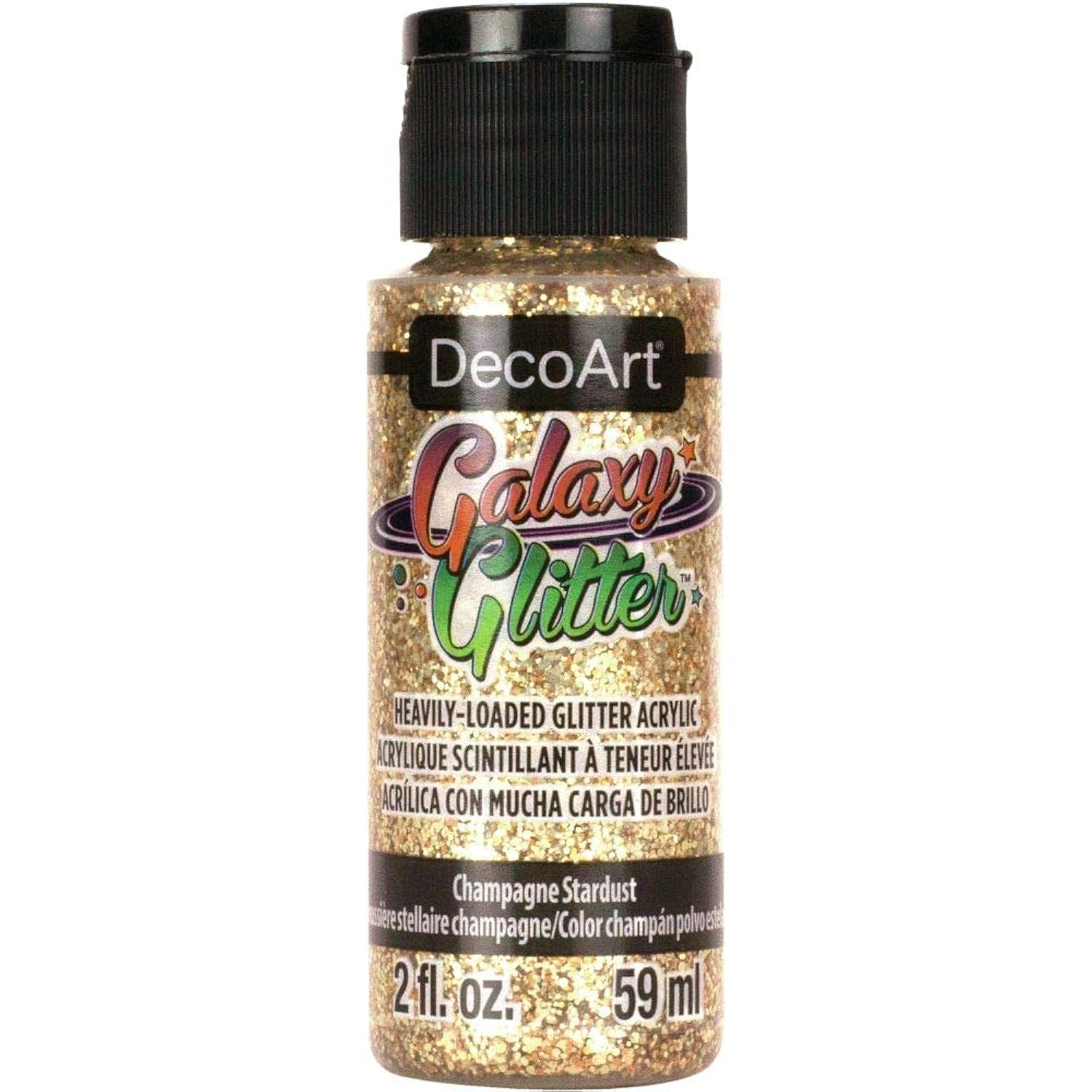 DecoArt Galaxy Glitter Acrylic Paint 2oz-Starburst-Champagne,Gold,59ml