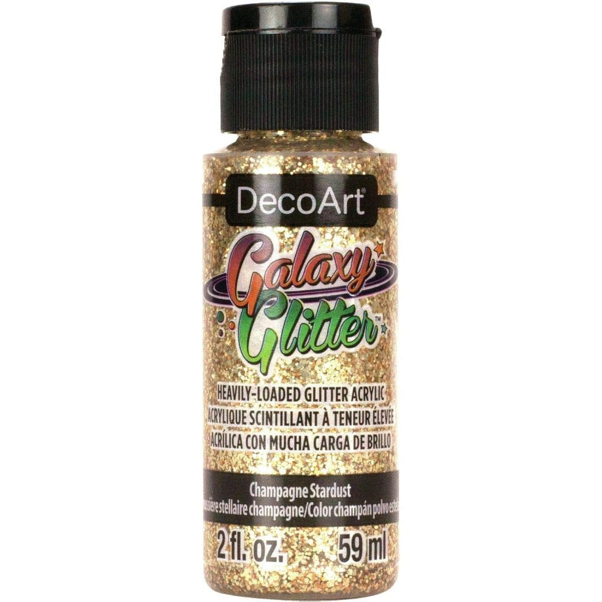DecoArt Galaxy Glitter Acrylic Paint 2oz-Starburst-Champagne,Gold,59ml