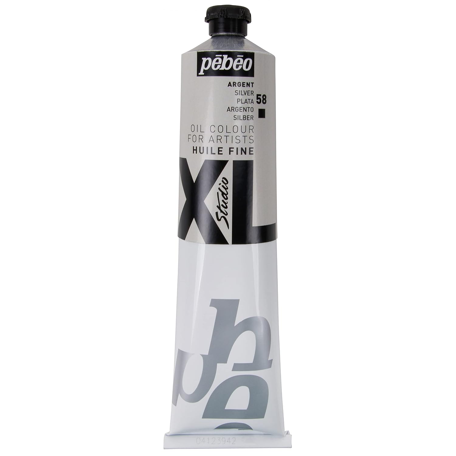 Pébéo - Fine Oil XL 200 ML - Silver Oil Painting - Pébéo Oil Painting - Silver 200 ml