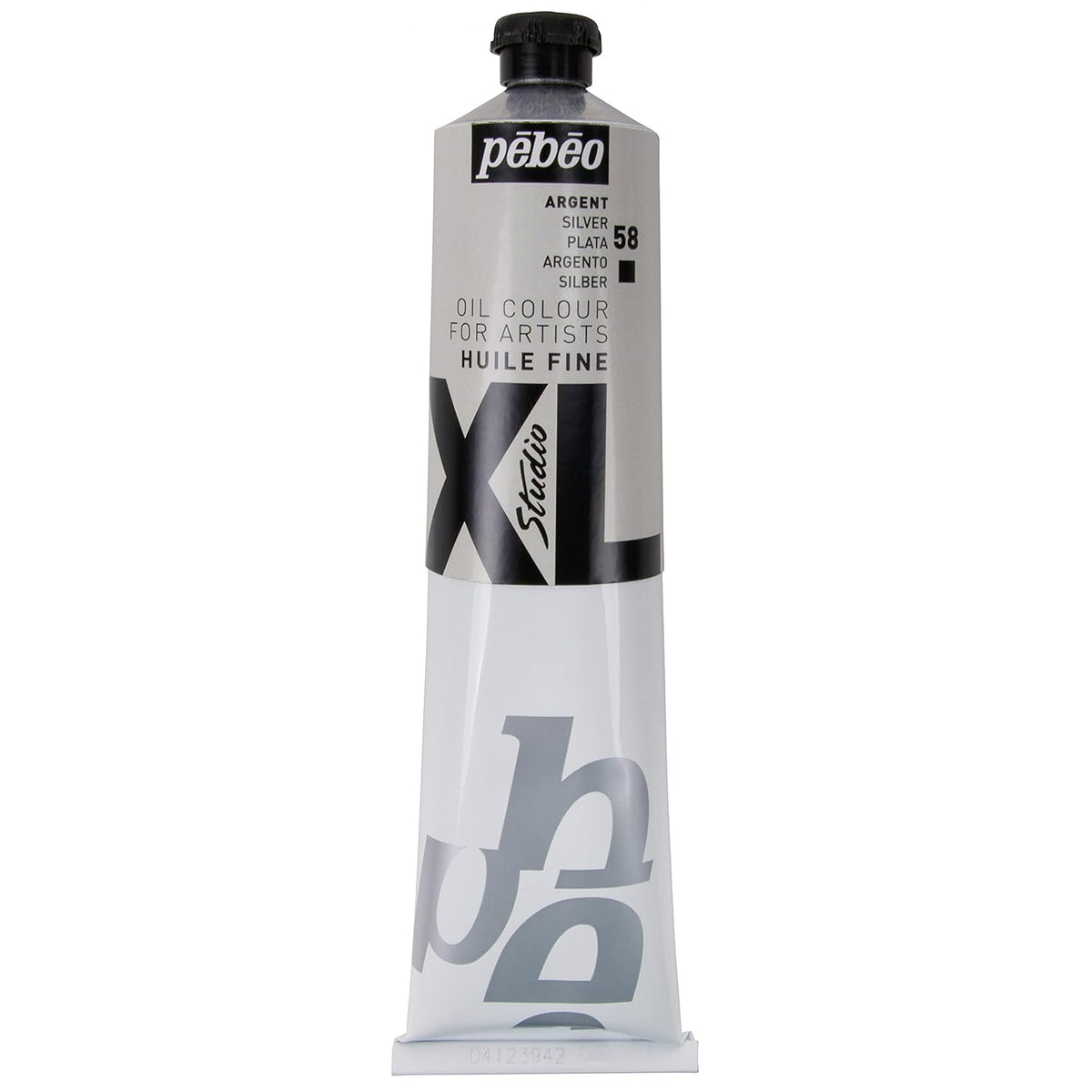 Pébéo - Fine Oil XL 200 ML - Silver Oil Painting - Pébéo Oil Painting - Silver 200 ml