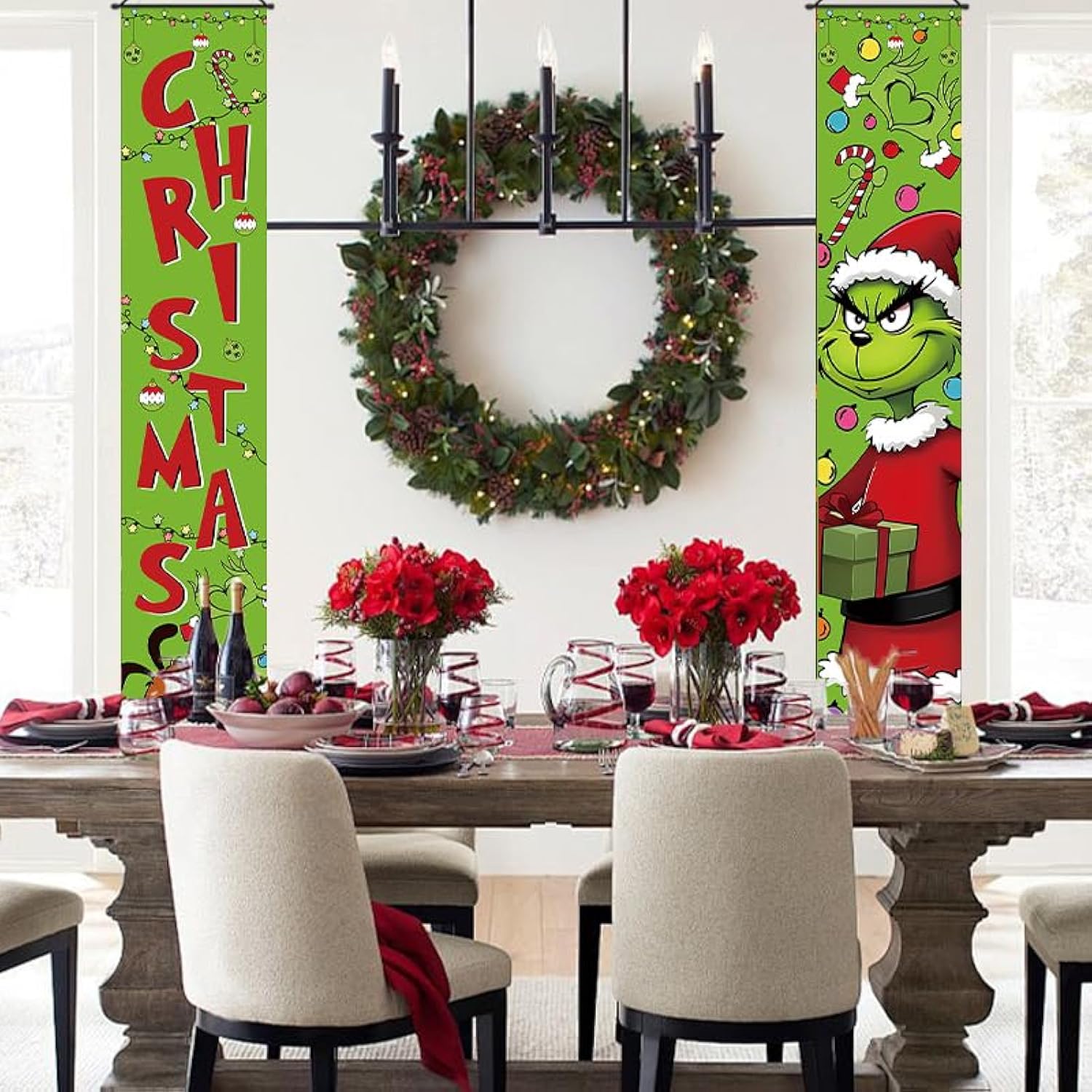 Christmas Decorations Outdoor Merry Christmas Banner Christmas Xmas Winter Holiday Decorations And Supplies For Home