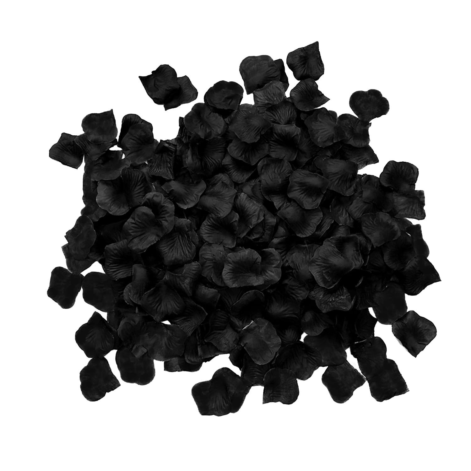 Rose Petals Black 2500 Pcs Artificial Fake Flowers Faux Silk Romantic Wedding Proposal Anniversary Valentines Day Love Night Bedroom Decoration