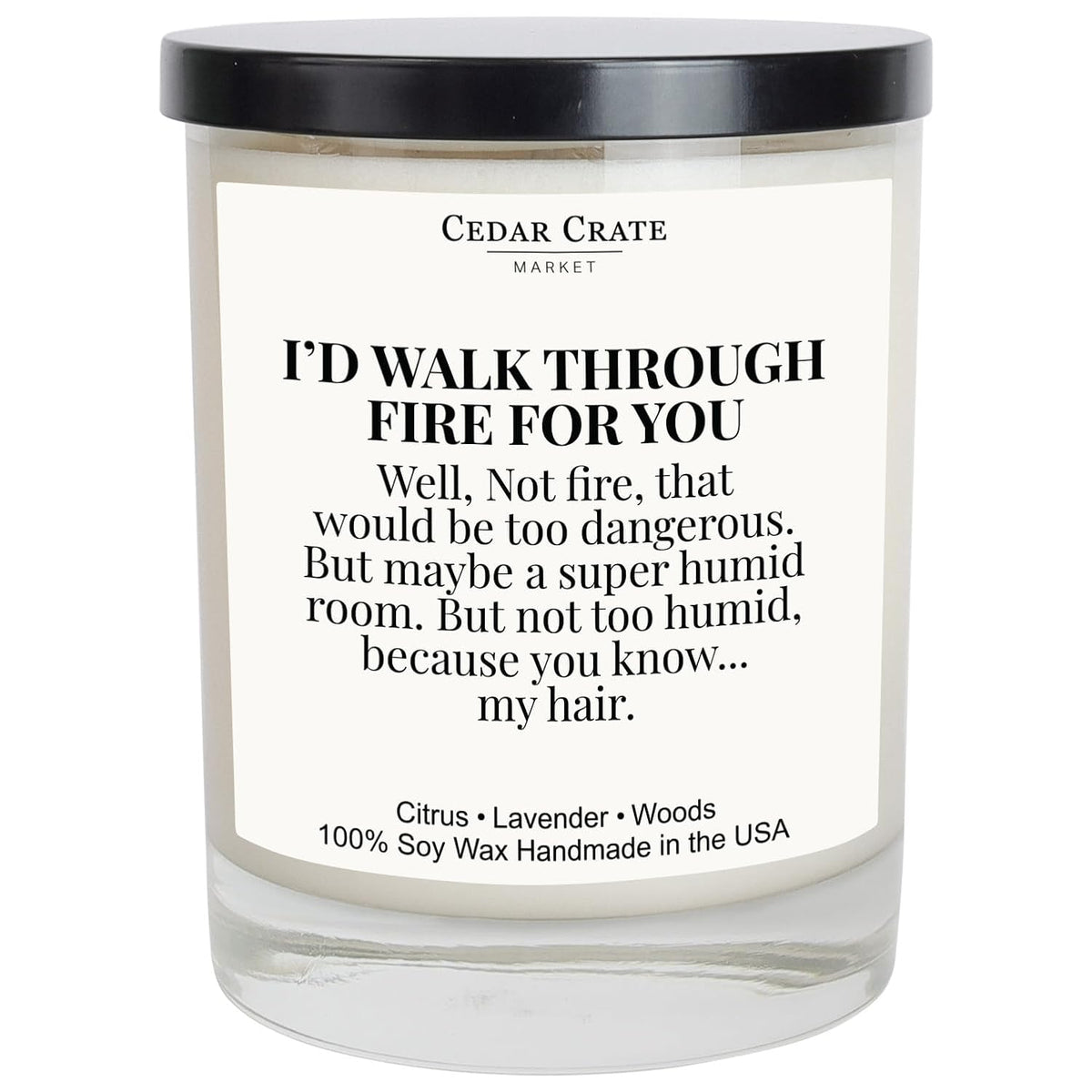 Friend Candle Gift – Lavender Citrus Scented Soy Candle, Hand Poured In Usa, Premium Gift Box, Long Lasting 60+ Hour Burn, Clean Burn Cotton Wick, Birthday Gifts For Women