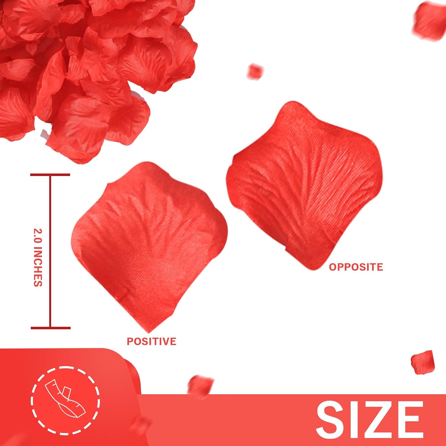 1500 Pcs Red Rose Petals Flower Artificial Fake Silk Rose Petals Decorations For Wedding Decor Romantic Night Event Party Engagement In Bulk