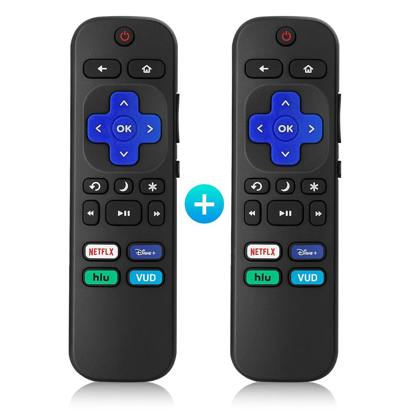 Pack Of 2 Replacement Remote Control For Roku Tv, Compatible With Hisense Roku