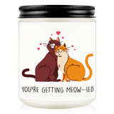 Funny Wedding Candle, Bridal Shower Gifts, Bride To Be Gifts, Bachelorette Gift For Bride, Engagement Gift For Couples, Bachelorette Party, Bridal Accessories, Just Married Present - Cat Theme Decor