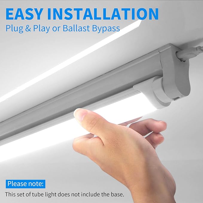 12 Pack 4FT T8 LED Tube Lights 40W 5200LM 5000K D Shaped Type A B Warehouse Garage Replacement