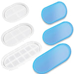 3Pcs Silicone Molds For Resin Casting Tray Molds Oval Resin Molds Silicone Pallet Round Molds