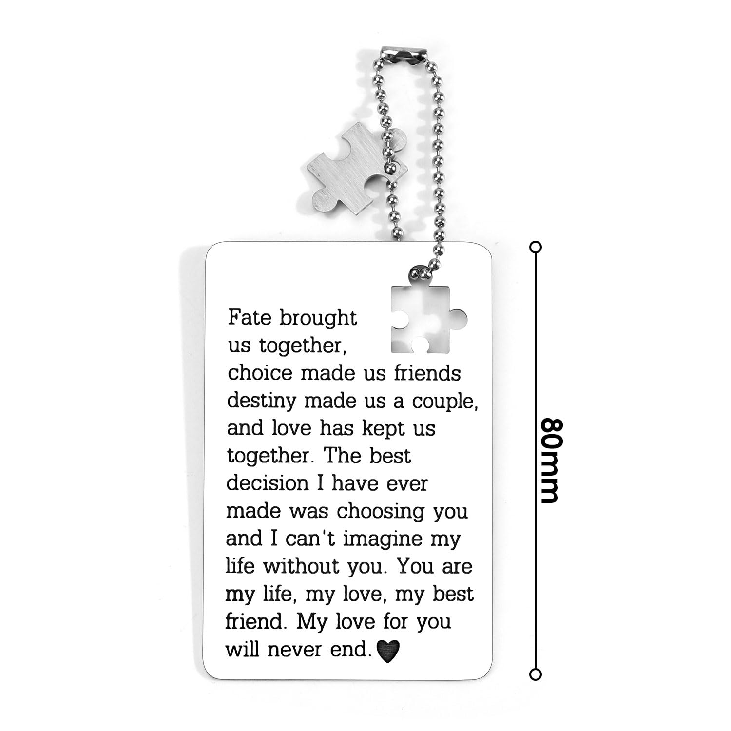 Wallet Insert Card For Boyfriend, Husband, Anniversary & Birthday Gifts, Romantic Love Gift For Him, I Love You Gifts, Valentine’S Day Present, Birthday Gift For Boyfriend, Husband Present From Wife
