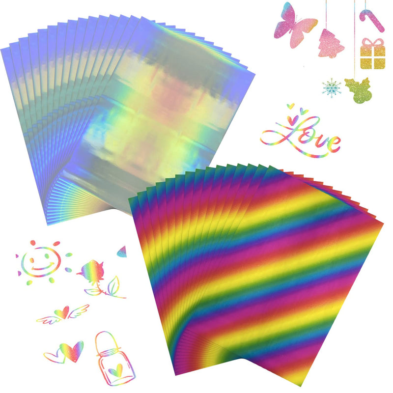 100Pcs Glimmer Hot Foil, Metallic Variety Beautiful Color Toner Reacti