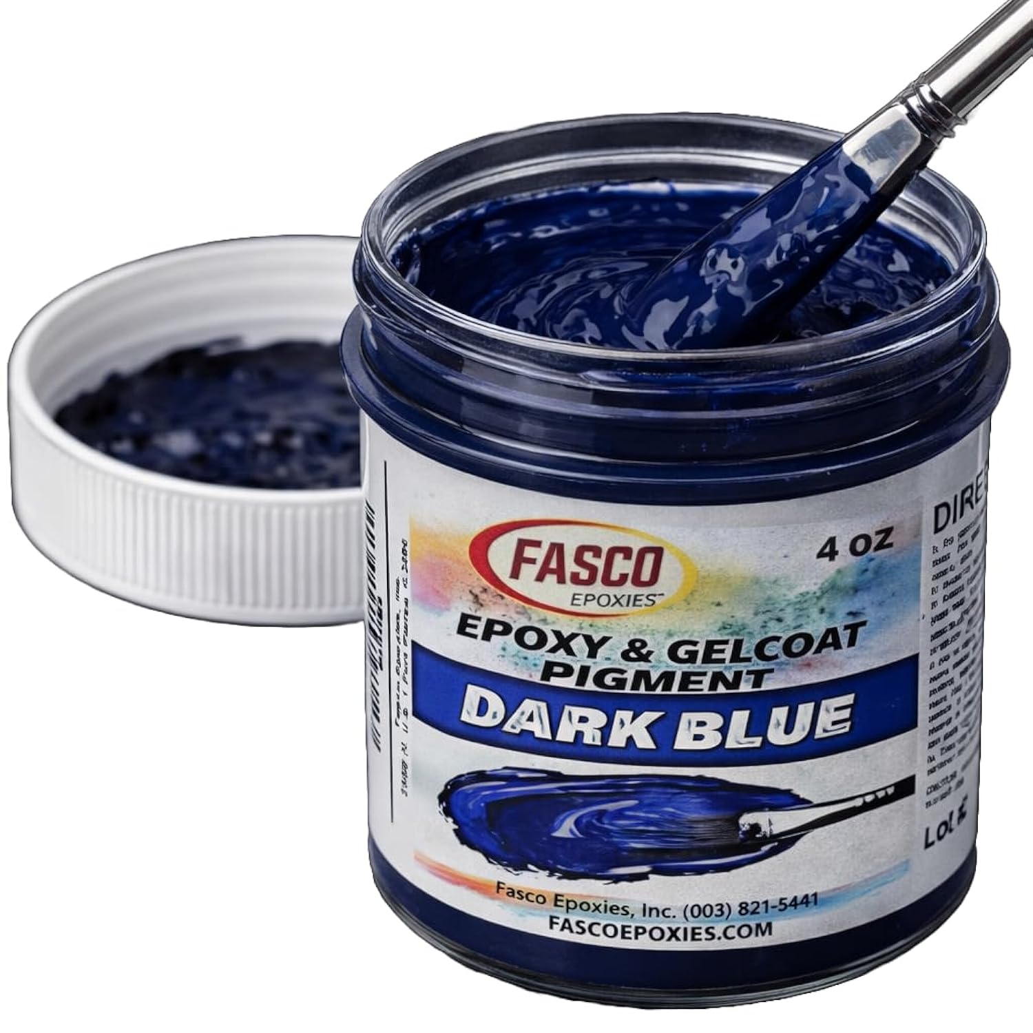 Dark Blue Pigment For Epoxy Resin & Gelcoat – Concentrated Colorant - 4 Oz