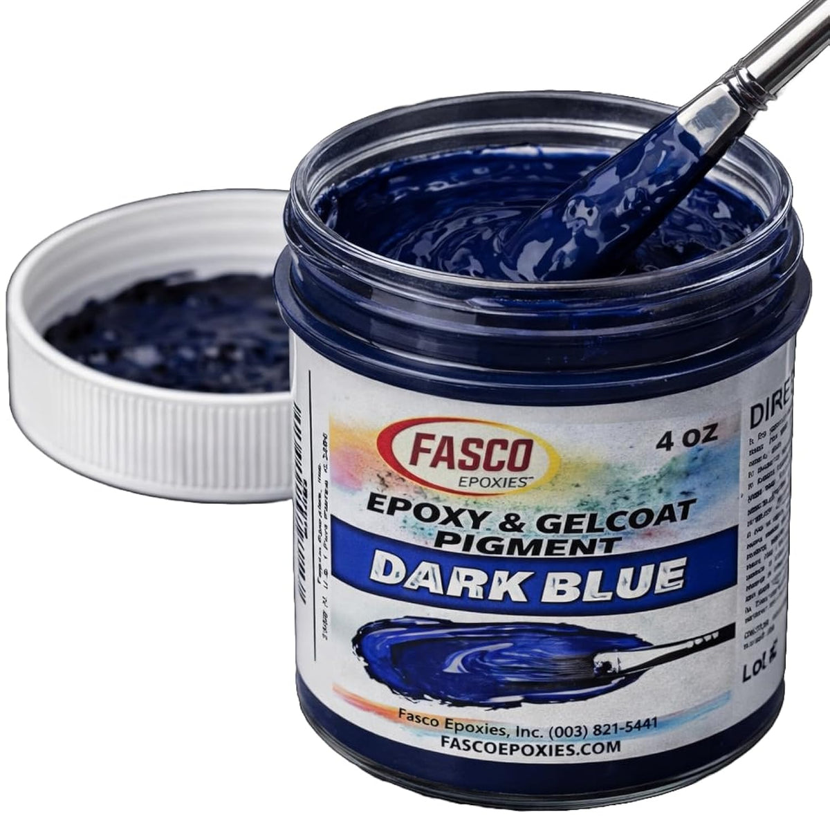 Dark Blue Pigment For Epoxy Resin & Gelcoat – Concentrated Colorant - 4 Oz
