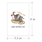 Cute Cat Knead Mother'S Day Card, Funny I Knead You Card, Cat Hilarious Surprising Card For Cat Mom, Kitty Lover Mothers Day Card