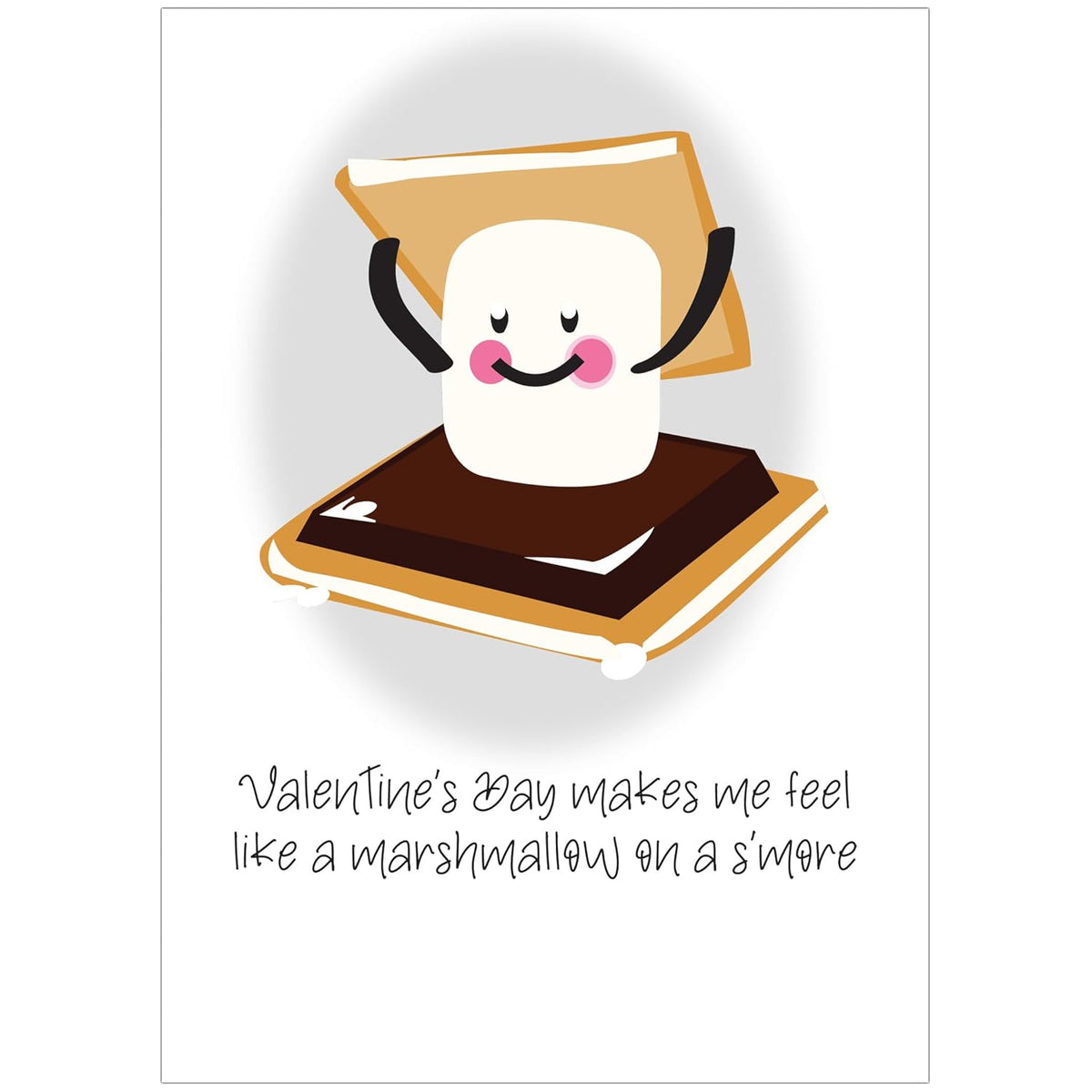 Valentines Day Makes Me Feel Like A Marshmallow On A S’More Naughty Valentine'S Card For Husband Or Boyfriend