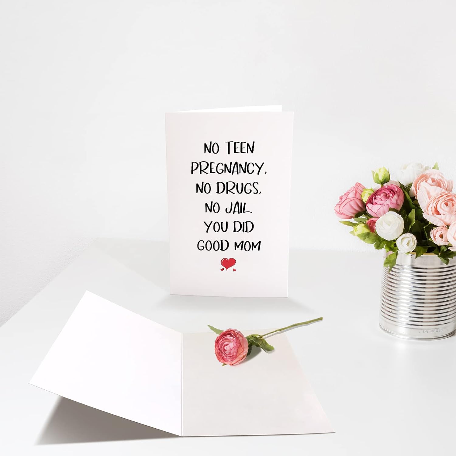 Hilarious Mother'S Day Card From Teen, Funny Mother'S Day Card From Daughter, You Did Good Mom Greeting Card