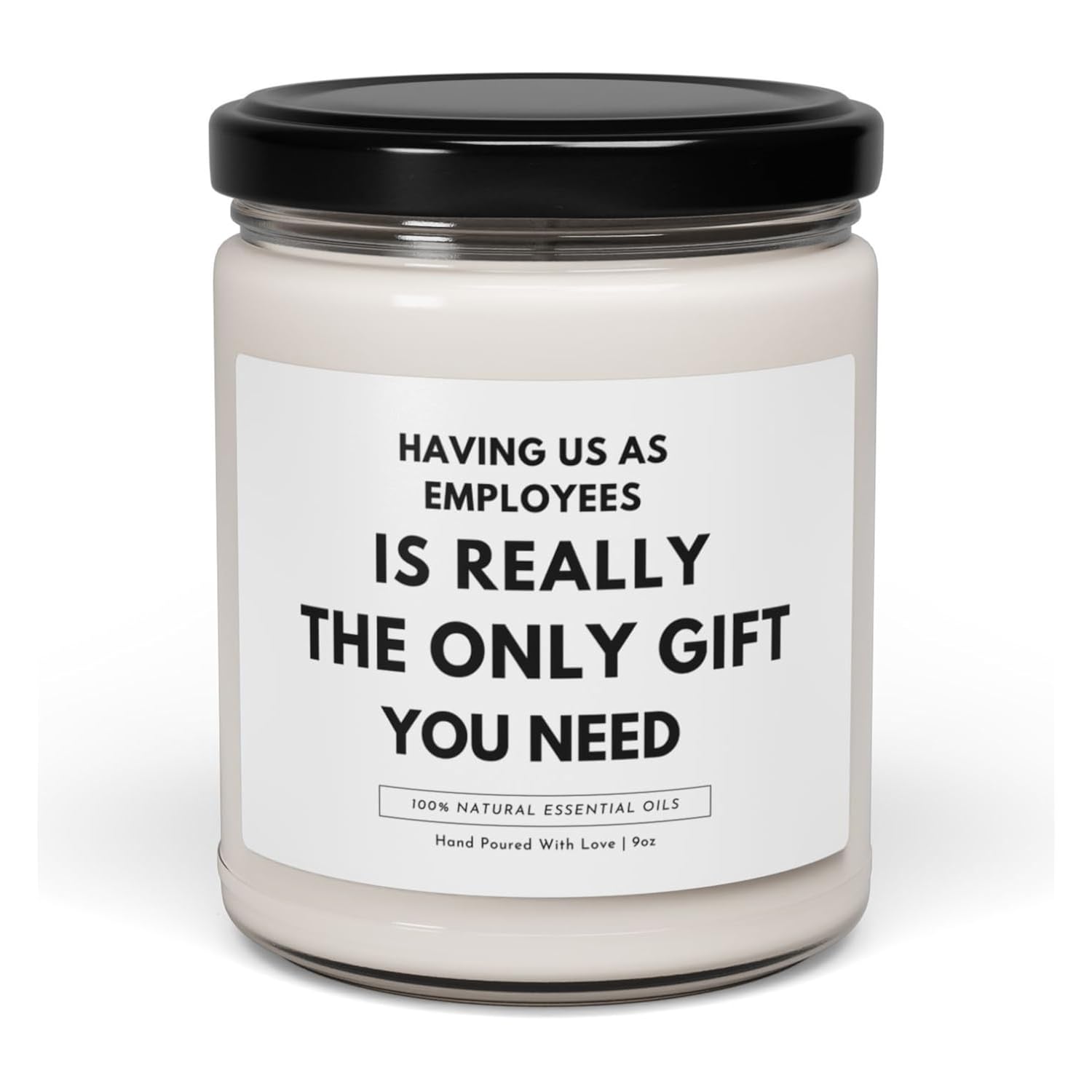 -Funny Boss Gifts- 9Oz Natural Soy Wax Candle,Appreciation Gift For Boss, Manager, Employer, Work Team, Office, Christmas, Birthday, Holiday Gift