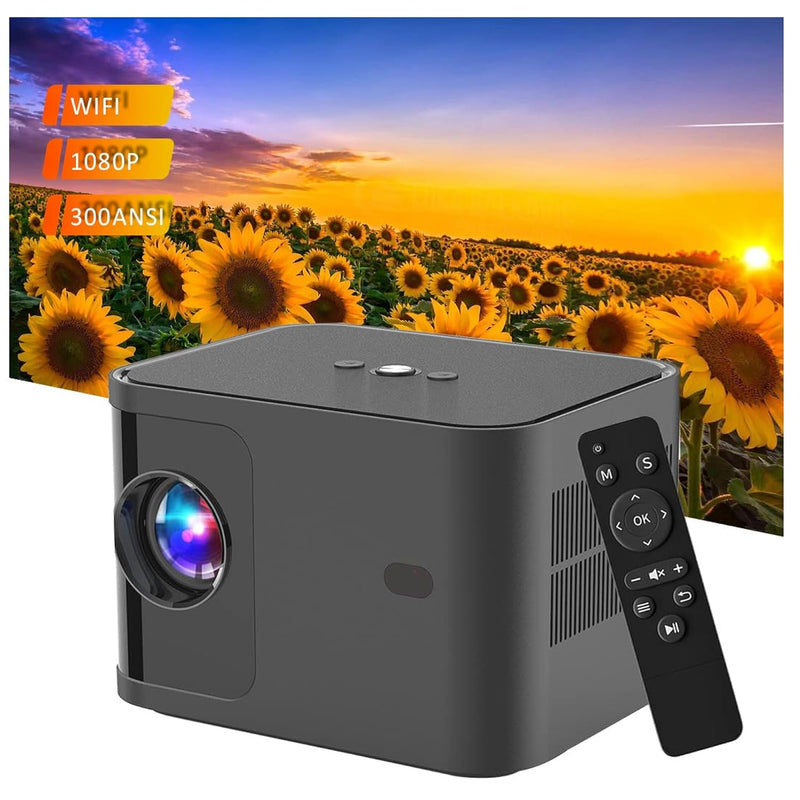 Wifi Projector Laptop Outdoor Projector Pc Native 1080P 300Ansi 30’’-150’’ Pic