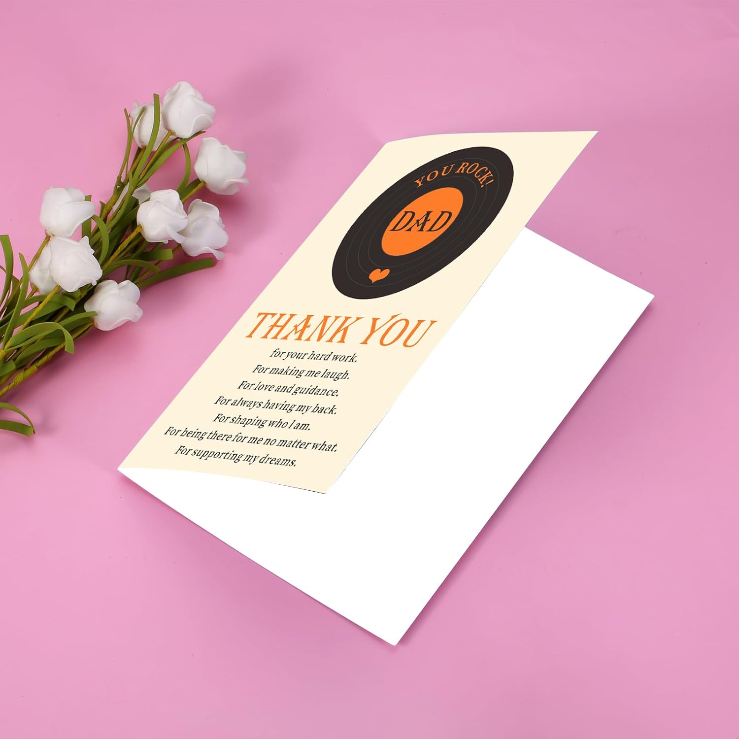 Valentine Day Card For Dad From Daughter Son Kids Wife, Birthday Cards Vintage Card For Dad With Envelopes