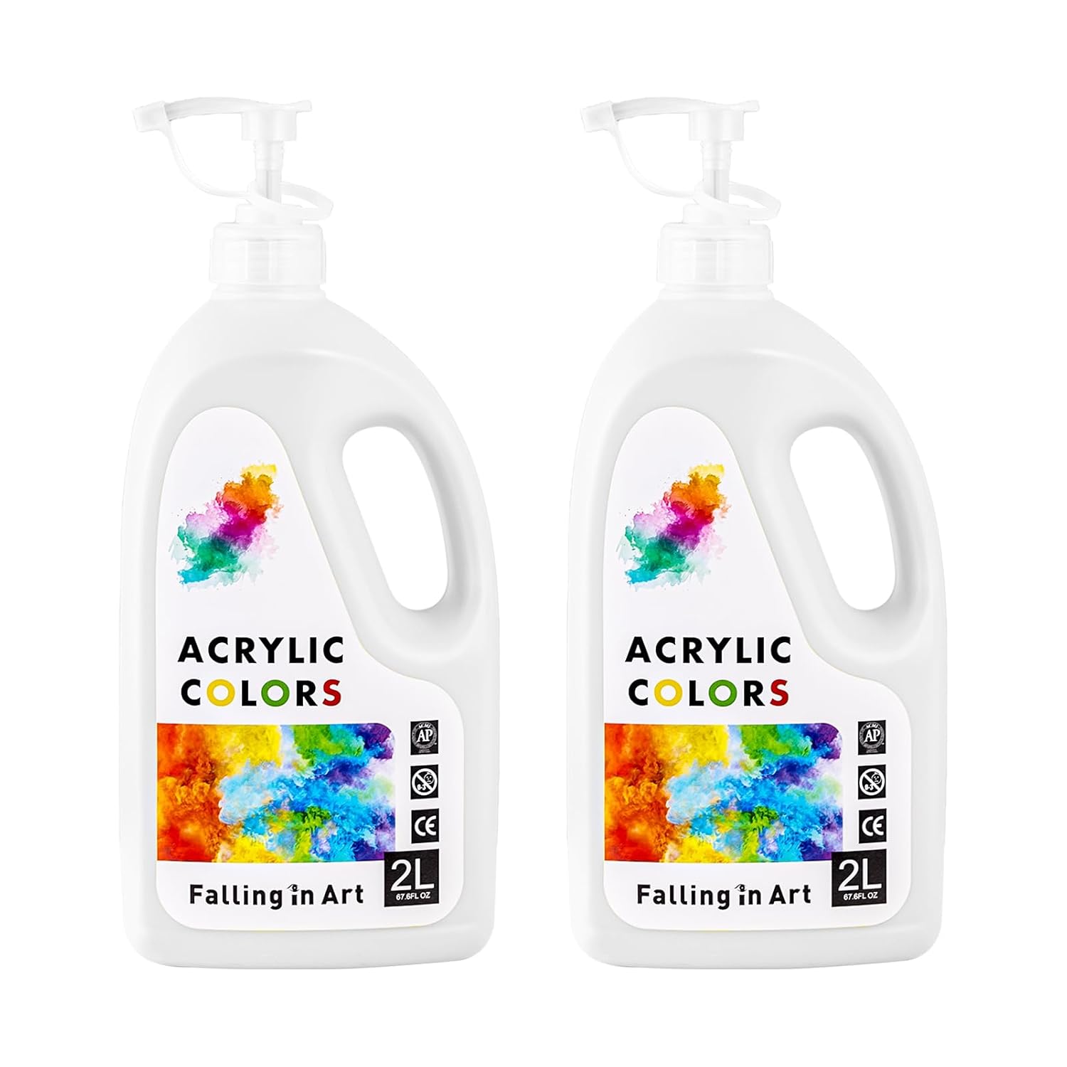 Titanium White Acrylic Paint, Large 135.2 Oz Premium Pouring Acrylic Paint, Perfect For Canvas, Wood, Ceramic, And More