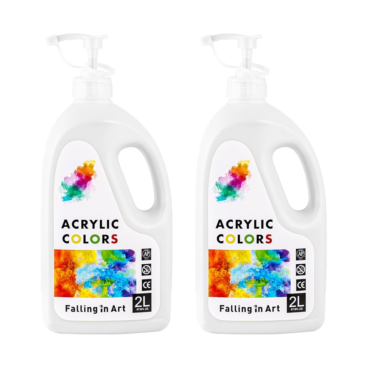 Titanium White Acrylic Paint, Large 135.2 Oz Premium Pouring Acrylic Paint, Perfect For Canvas, Wood, Ceramic, And More