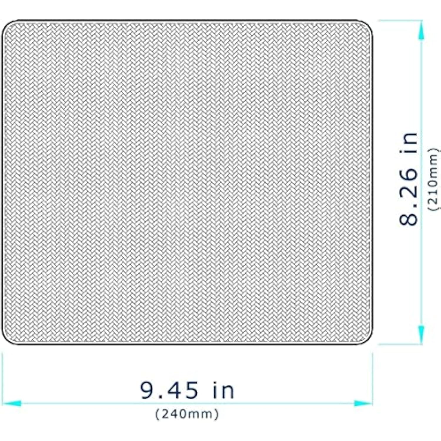 Inspirational Quote Mouse Pad, Stitched Edge Mouse Pad With Stay Positive Work Hard Make It Happen Quote (Vintage Wood)