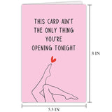 Funny Valentine'S Day Card For Boyfriend Husband, Naughty Birthday Card For Men, Humorous Anniversary Card For Him, Sweet Vday Gift Card
